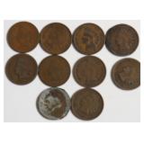 10 INDIAN HEAD CENTS