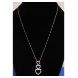STERLING SILVER HEART NECKLACE