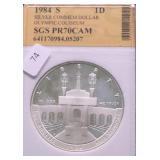 PROOF OLYMPIC SILVER DOLLAR