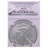 2011 NGC MS70 SILVER EAGLE