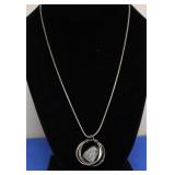 STERLING SILVER STONE NECKLACE