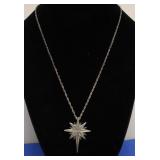 STERLING SILVER STAR NECKLACE