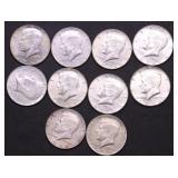 10 40 % SILVER HALF DOLLARS