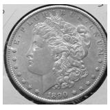 1890 S MORGAN DOLLAR AU