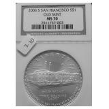 2006 S NGC MS70 SAN FRANSICO MINT SILVER DOLLAR