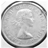 1964 CANADA SILVER 50 CENTS AU