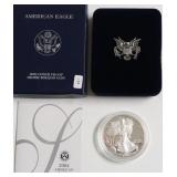 2004 PROOF SILVER EAGLE W BOX PAPERS