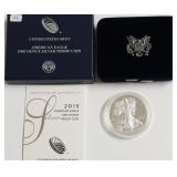 2015 PROOF SILVER EAGLE W BOX PAPERS