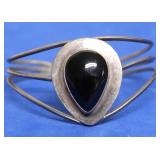 STERLING SILVER BLACK ONYX BRACELET