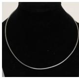 STERLING SILVER CHOKER NECKLACE