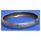 LARGE STERLING SILVER BANGLE BRACELET