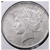 1922 CHOICE BU PEACE DOLLAR