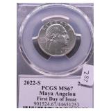 2022 S PCGS MS67 WASHINGTON QUARTER