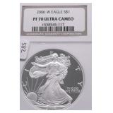 2006 W NGC PF70US SILVER EAGLE