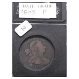 1805 LARGE CENT VF