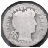 1893 BARBER DIME AG