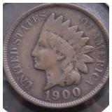 1900 INDIAN HEAD CENT VF