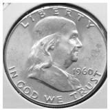 1960 GEM BU FRANKLIN HALF DOLLAR