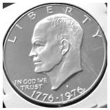 SILVER PROOF BICENTENNIAL IKE DOLLAR