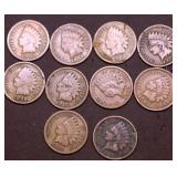 10 INDIAN HEAD CENTS