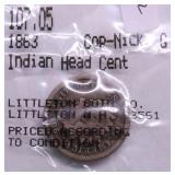 1863 INDIAN HEAD CENT VG