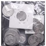 GROUP OF SILVER COINS