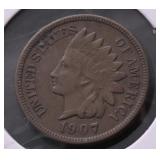 1907 INDIAN HEAD CENT XF
