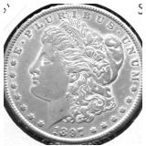 1897 S MORGAN DOLLAR XF