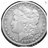 1883 CC MORGAN DOLLAR XF