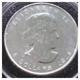 2009 CANADA MAPLE LEAF GEM 1 OZ .9999 SILVER