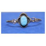 STERLING SILVER TURQUOISE BRACELET