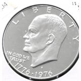 SILVER PROOF BICENTENNIAL IKE DOLLAR