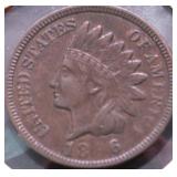 1896 INDIAN HEAD CENT XF