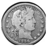 1898 BARBER QUARTER VG
