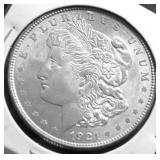 1921 GEM BU MORGAN DOLLAR