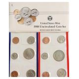 1988 MINT SET P D MINTS