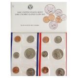 1989 MINT SET P D MINTS