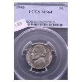 1946 PCGS MS64 JEFFERSON NICKEL