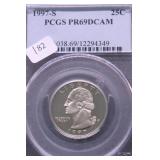 1997 S PCGS PF69DC WASHINGTON QUARTER