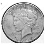 1926 S PEACE DOLLAR VG