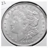 1921 CHOICE BU MORGAN DOLLAR