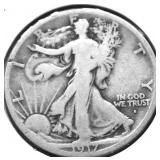 1917 S WALKING HALF DOLLAR F