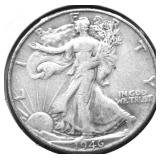 1946 WALKING HALF DOLLAR VF