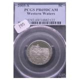 2005 S PCGS PF69DC WESTWARD NICKEL