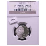 2009 S NGC PF69UC JEFFERSON NICKEL