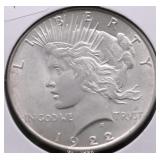 1922 CHOICE BU PEACE DOLLAR