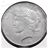 1923 S PEACE DOLLAR AU