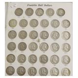 FRANKLIN HALF DOLLAR COLLECTION  XF