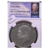 1976 NGC PF67 CAMEO IKE DOLLAR