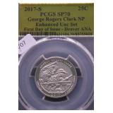 2017 S PCGS SP70 ENHANCED QUARTER